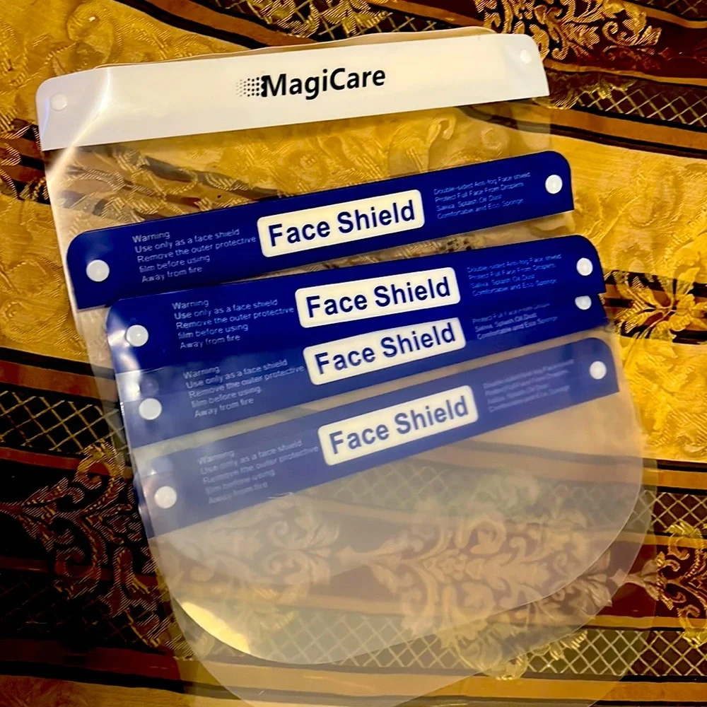 🔥5 PPE CLEAR FACE MASKS PANDEMIC BUNDLE LOT *MUST SEE!!! 5 PACK!!!!